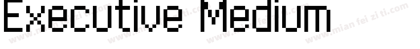 Executive Medium字体转换